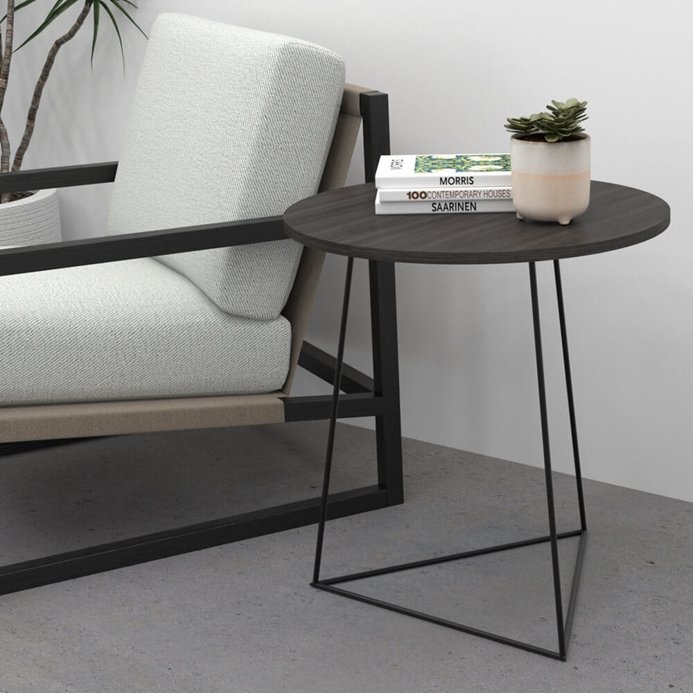 โต๊ะข้างไม้ปาติเกิ้ล สไตล์ลอฟท์ Monster Steel รุ่น TWN007 ขนาด 56*56*59 cm.